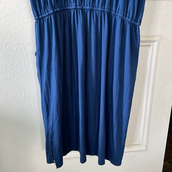 Simier Fariry Women Summer Hide Belly Work Casual Knee Blouson Dress with Pocket - Picture 12 of 13